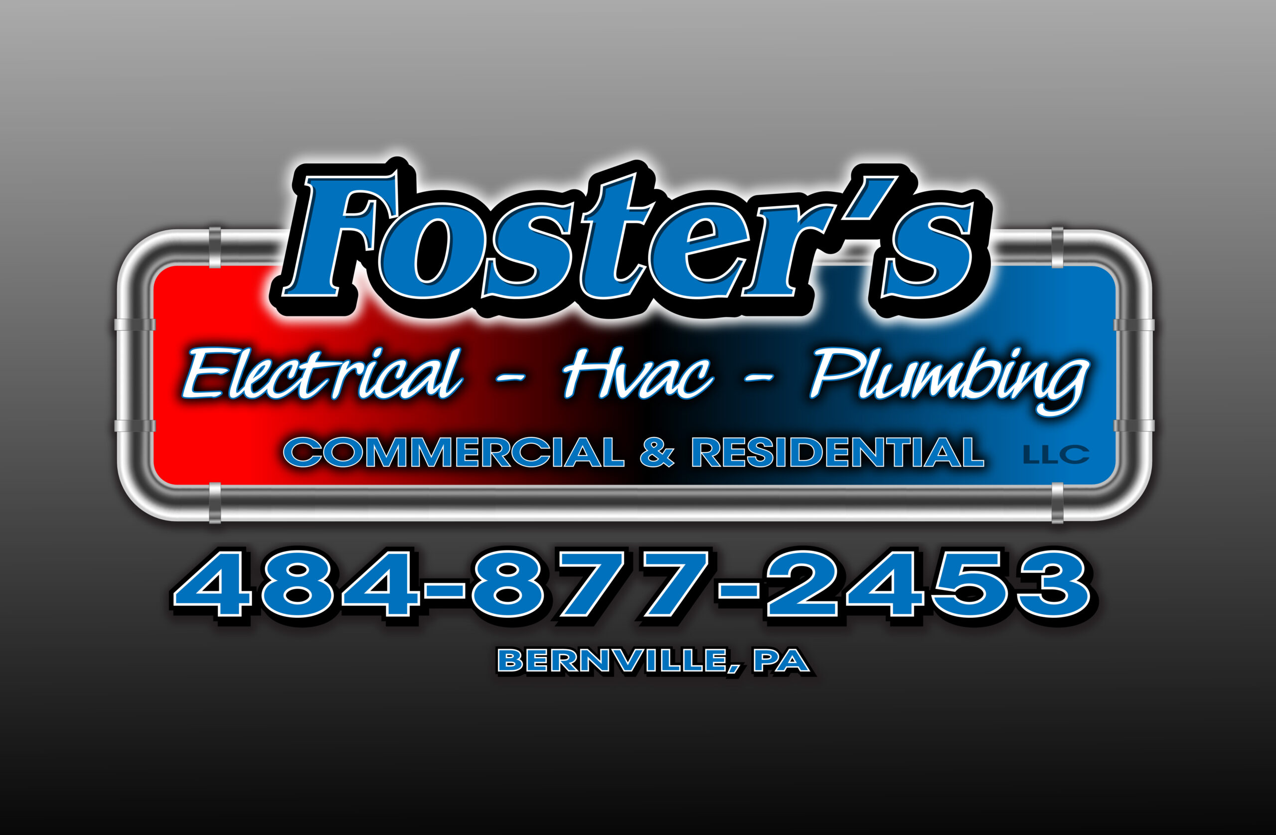 Foster's Plumbing-HVAC-Electrical Logo Design